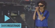 Furor en las redes por la cantante de Linkin Park que homenajeó a Maradona en pleno show