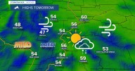Decreasing clouds, gusty winds, and mild temperatures on Saturday