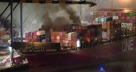 Cargo ship fire in Los Angeles nearly contained after shelter-in