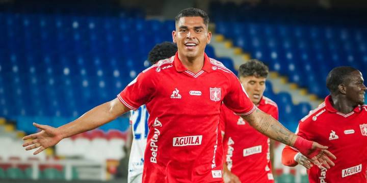 Luis Ramos sigue encendido en Colombia: anotó de cabeza y lideró goleada de América de Cali ante Unión Magdalena