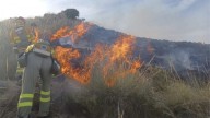 Incendio forestal en la diputación lorquina de Zarcilla de Ramos