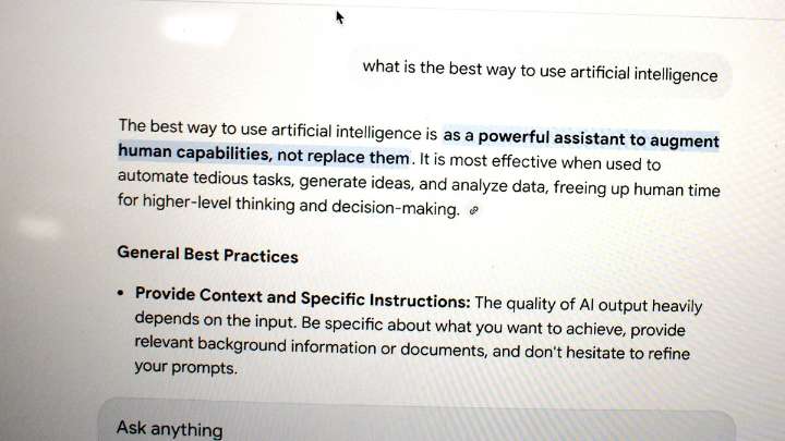 A discussion about artificial intelligence and using it in the classroom