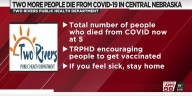 Two more people die from COVID-19 in central Nebraska