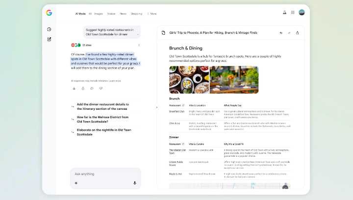 Google AI Mode Adds New Travel Features to Help You Book Flights, Plan Itineraries