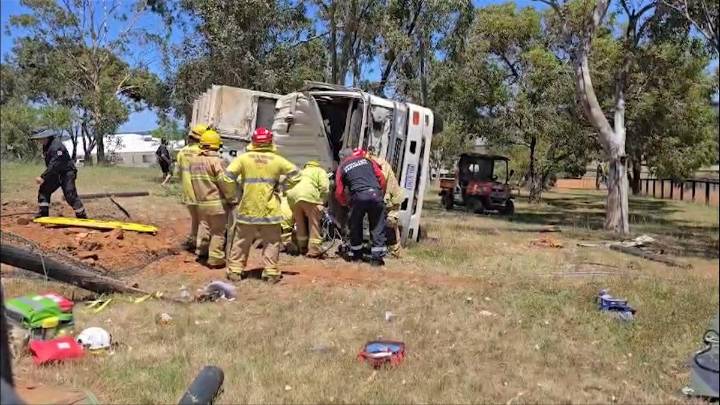 Rubbish truck driver injured in Baskerville crash, with pleas for upgrades to road that has caught out victims before