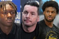 JJ Redick Keeps Close Tabs on Bronny James & Adou Thiero as Lakers Make Roster Move Bronny James and Adou Thierro showcase their skills in South Bay, with J.J. Redick closely monitoring potential rost