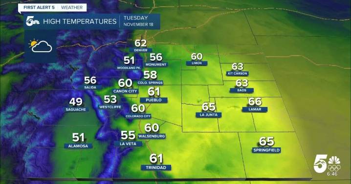 Calm weather on Tuesday, ahead of Thursday rain and snow