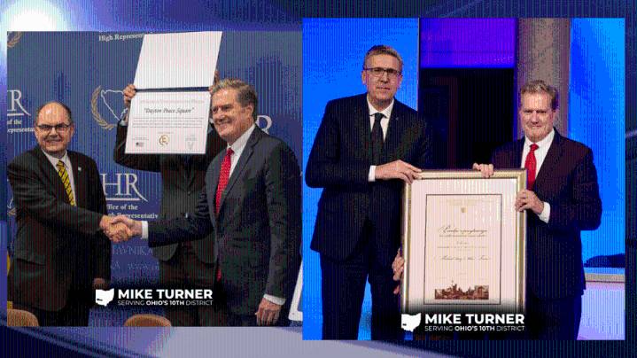 Dayton Peace Square dedication; Congressman Turner granted honorary Sarajevo citizenship