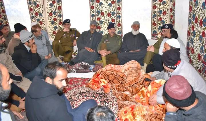 J&K DGP visits Kupwara, offers condolences to family of slain Inspector Shah Asrar
