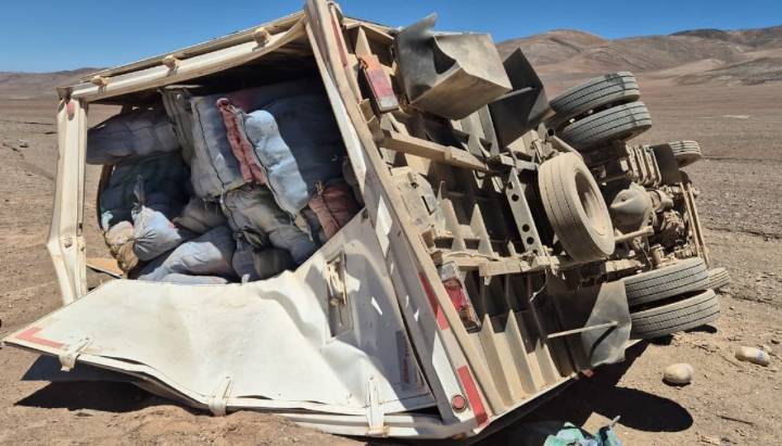 Accidente de tránsito permite lograr la mayor incautación de marihuana en la región de Antofagasta: 4 toneladas de marihuana