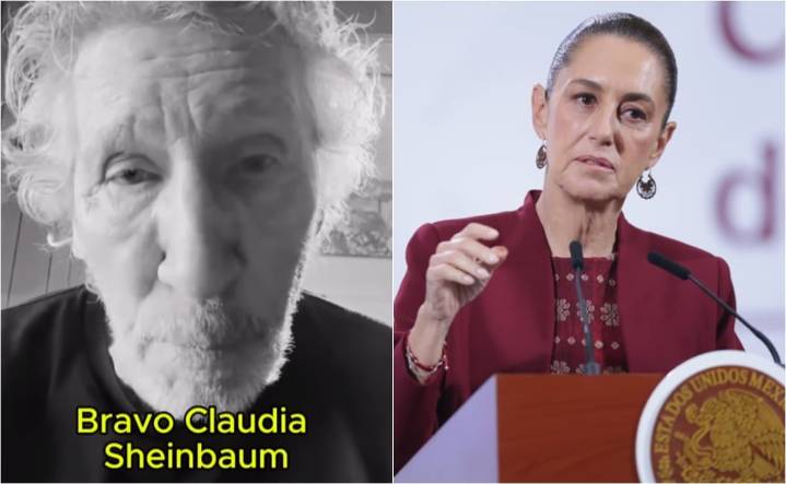 Roger Waters muestra admiración por la presidenta Sheinbaum, por asilo político a Bettsy Chávez: "bravo Claudia"