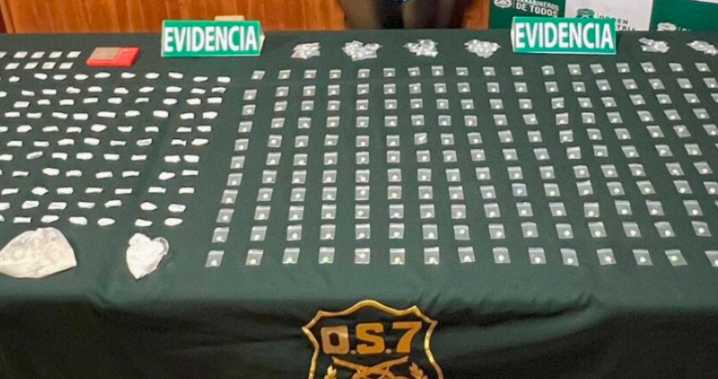 Incautan metanfetamina por primera vez en Ñuble: hay 2 detenidas y más de 300 dosis decomisadas