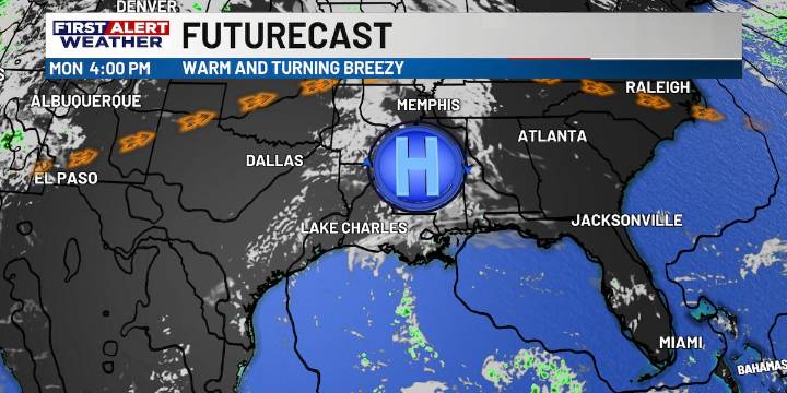 FIRST ALERT FORECAST: Warm start this week, rain chances on the horizon