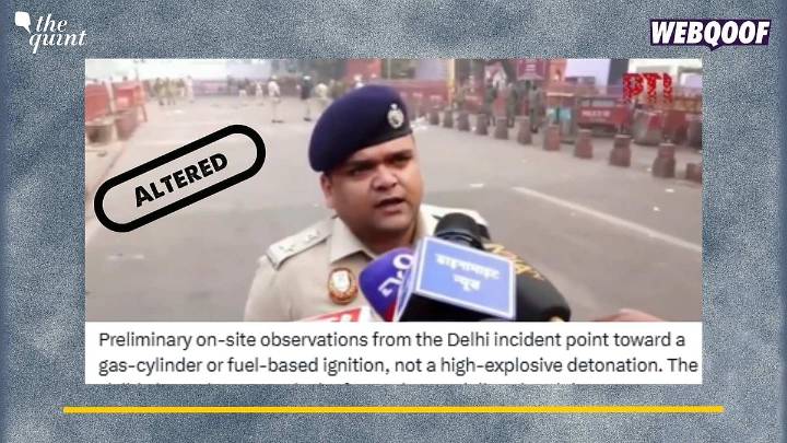 Altered Clip of DCP North Delhi Viral as Him Dismissing Terror Link to Red Fort