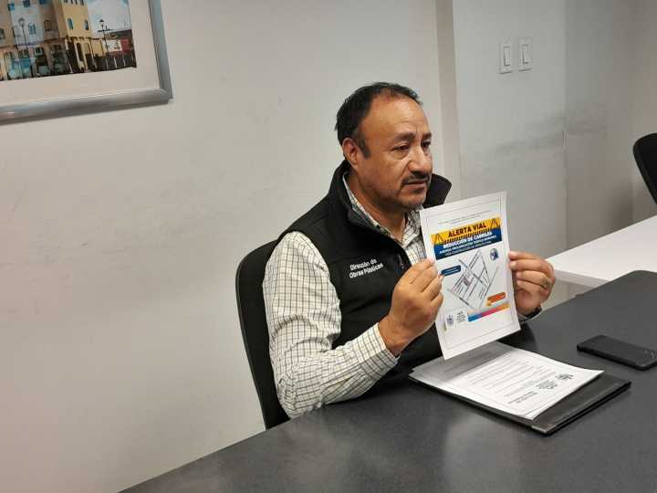 A partir de lunes cerrarán paso en la Teófilo Borunda por obras