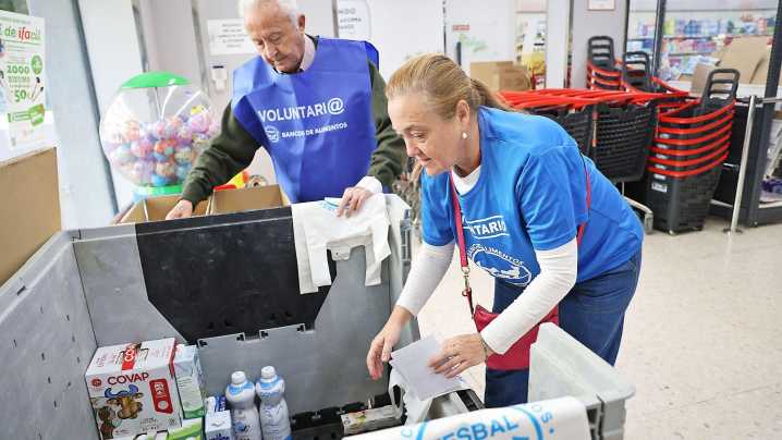 Baja un 20% la gran recogida del Banco de Alimentos con respecto a 2024
