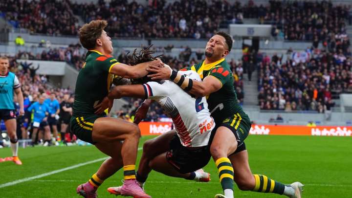 Rugby League Ashes 2025: Australia battle to 14-4 victory against England and secure series win