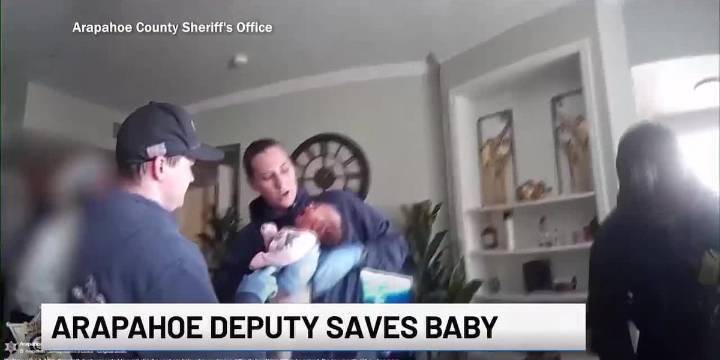 WATCH: Arapahoe County deputy helps save baby's life