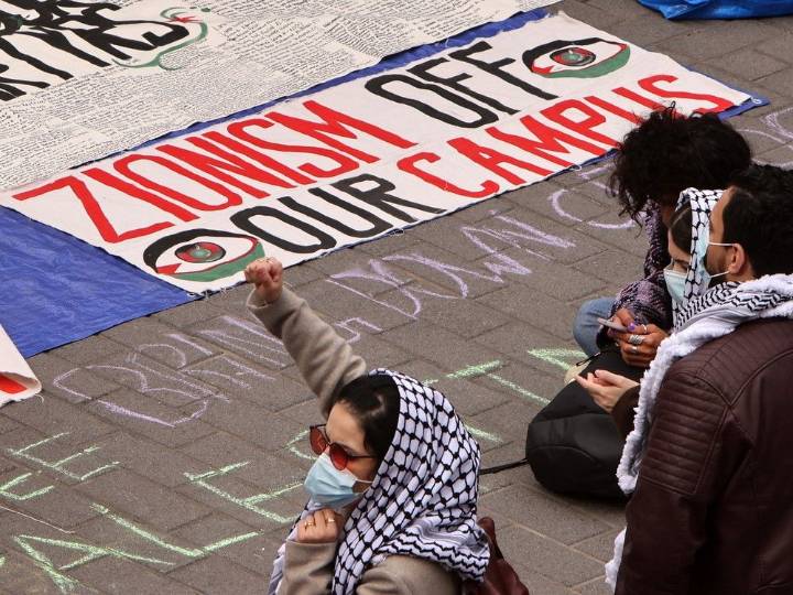 Students Supporting Israel event disrupted by group of demonstrators