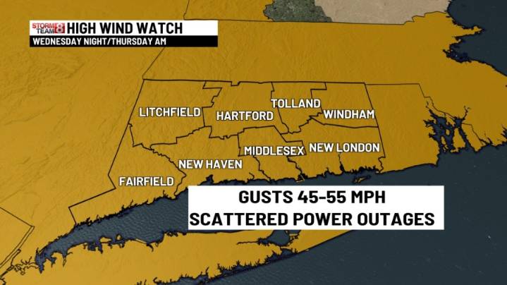 Quiet Today-High Wind Watch tonight & Thursday morning!