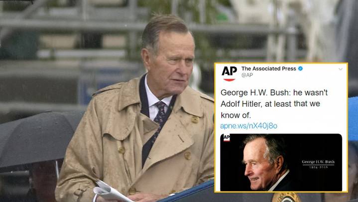 Associated Press Pays Touching Tribute To George H.W. Bush: 'He Wasn't Hitler'