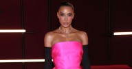 Kim Kardashian's Sheer Hot Pink Dress Comes With a Hood