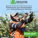 RENATRE aumenta prestación por desempleo a $...