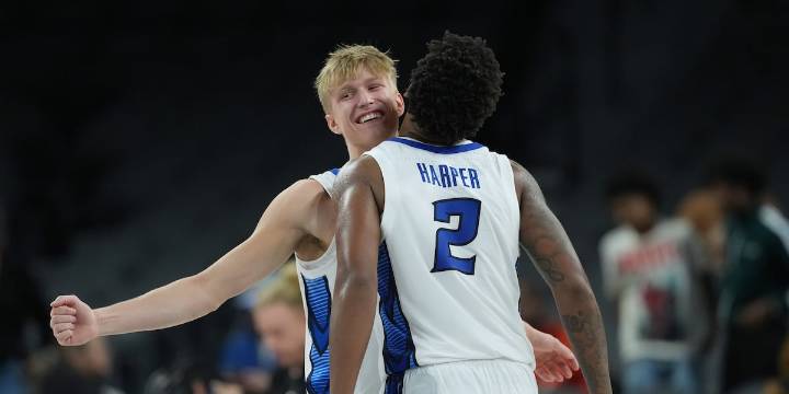 Harper scores 18 and Creighton tops Oregon 76-66 to get a win in the Players Era tournament