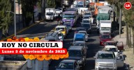 Hoy No Circula lunes 3 de noviembre 2025: qué autos y placas descansan en CDMX y Edomex