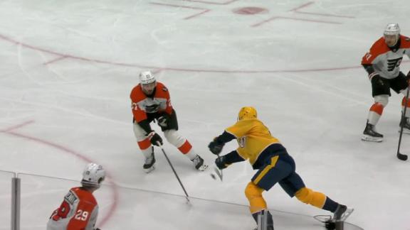 Konecny and Vladar lead Flyers to 3-1 win over Predators