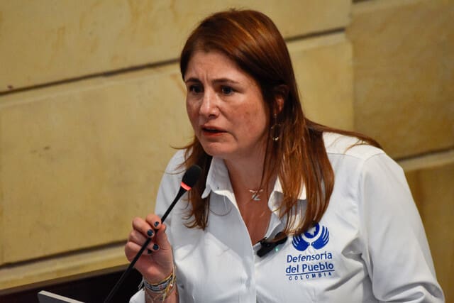 Iris Marín, Defensora del Pueblo, se pronunció frente al atentado del senador Temístocles Ortega