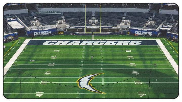 Chargers Renewing Field Design For Super Chargers Game vs. Raiders