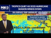 Tropics quiet as 2025 hurricane season winds down