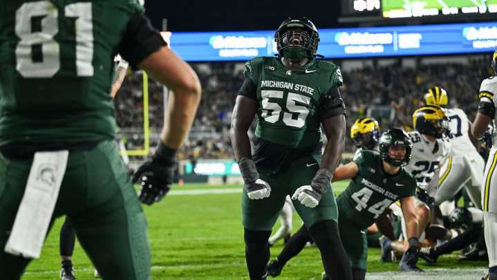 Michigan State offensive line a critical flaw of Jonathan Smith’s tenure