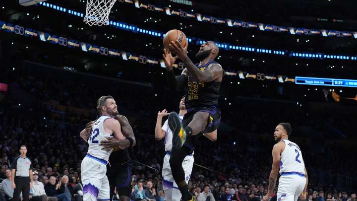 Lakers’ LeBron James passes Reggie Miller on all-time 3-pointer list in Year 23 debut