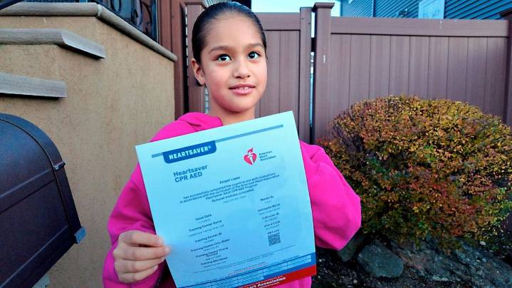 Abigail Lopez, 8, becomes heartsaver with CPR certification