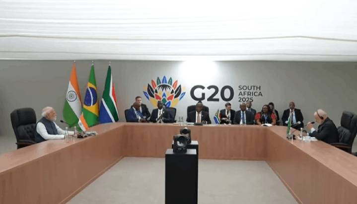 PM Modi Attends IBSA Leaders’ Meeting In Johannesburg