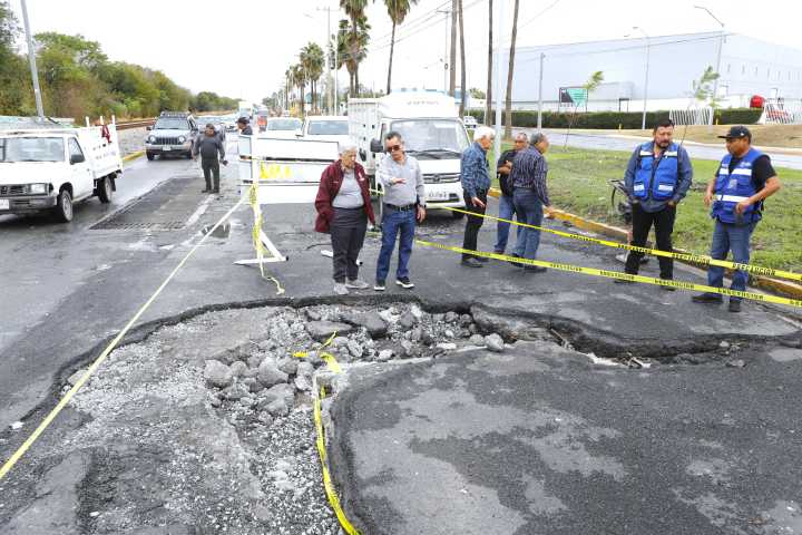 Atiende Escobedo daños por lluvias en Manuel L. Barragán