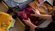 Which is the most efficient folding method to pack for travel?