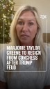 Greene explains her resignation in video message