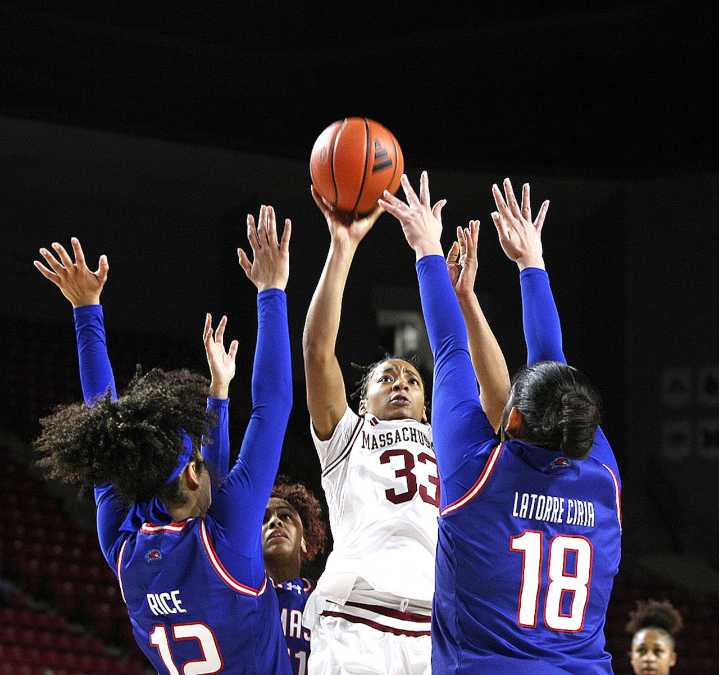 UMass women’s basketball cruises past UMass Lowell