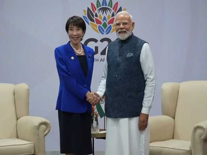 PM Modi meets Japanese PM Sanae Takaichi on G20 Summit sidelines