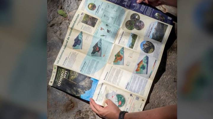 Mapean Cañón de San Lorenzo; plasma Asociación guía visual