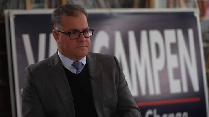 Everett mayoral candidate Robert Van Campen talks before election