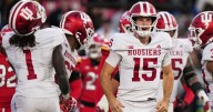 Sarratt leaves with hamstring tightness, but No. 2 Indiana rolls anyway