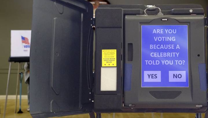 Improved Voting Machine Will Ask If A Celebrity Told You To Vote So It Can Immediately Discard Your Ballot