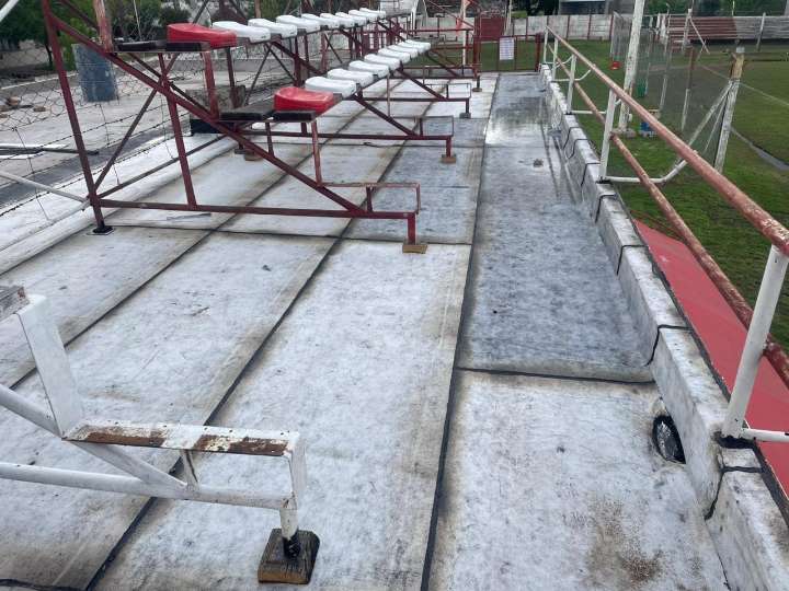 Obras en el Estadio Ramón N. Poratti de Atlético 9 de Julio