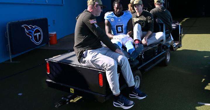 Calvin Ridley’s return for the Titans ends abruptly with ankle injury against Texans