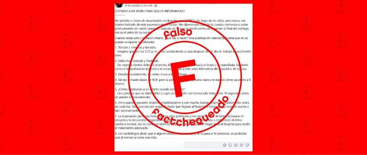 No, toser “repetidamente y fuertemente” en caso de infarto no te ayudará: llamar a emergencias sí