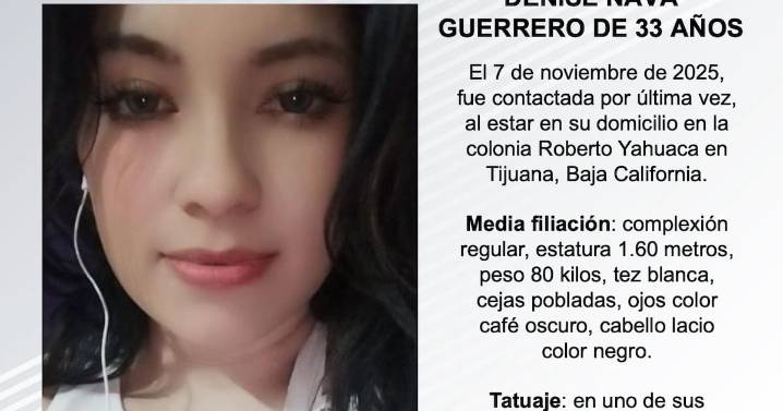 Se busca a Denise Nava Guerrero de 33 años